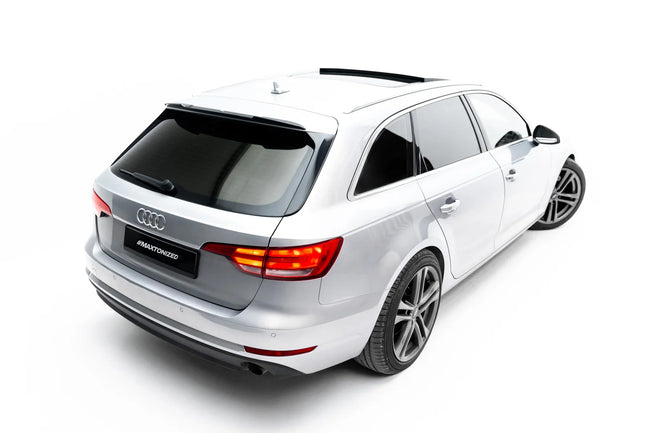 Maxton spoiler cap til Audi S4 / A4 S-Line Avant B9 / B9 Facelift – blank sort – billede 1 af 5