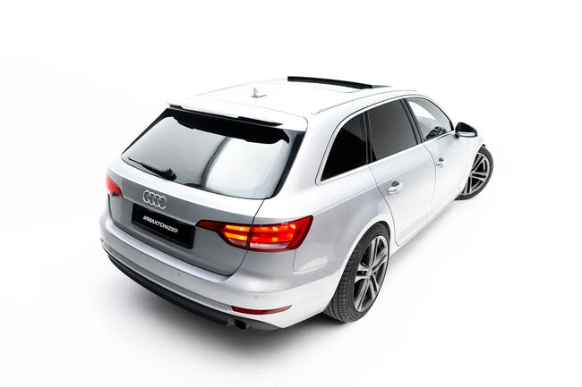 Maxton spoiler cap til Audi S4 / A4 S-Line Avant B9 – blank sort – billede 1 af 5
