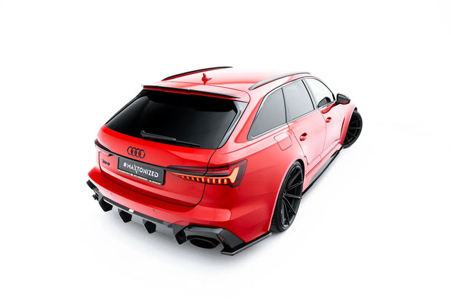 Maxton spoiler cap til Audi RS6 C8 / C8 Facelift – blank sort – billede 1 af 8