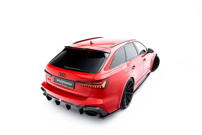 Maxton spoiler cap til Audi RS6 C8 / C8 Facelift – blank sort – billede 1 af 7