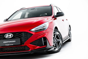 Maxton frontsplitter til Hyundai I30 N-Line Wagon Mk3 Facelift – blank sort – billede 3 af 7