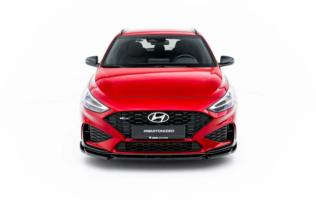 Maxton frontsplitter til Hyundai I30 N-Line Wagon Mk3 Facelift – blank sort – billede 2 af 7