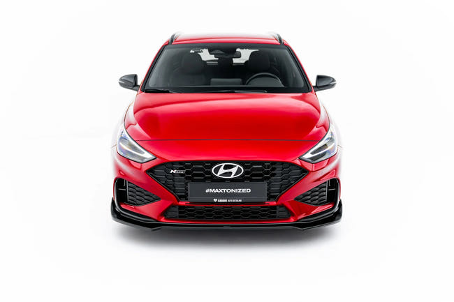 Maxton frontsplitter til Hyundai I30 N-Line Wagon Mk3 Facelift – blank sort – billede 2 af 7