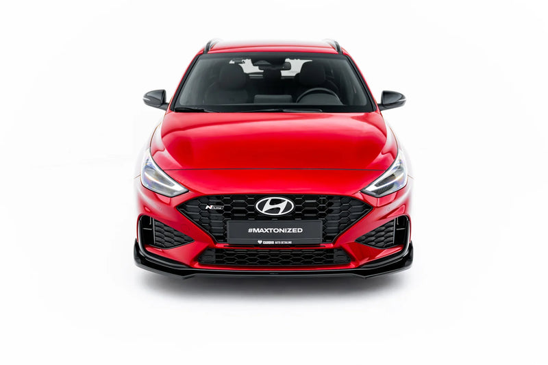 Maxton frontsplitter til Hyundai I30 N-Line Wagon Mk3 Facelift – blank sort – billede 2 af 7