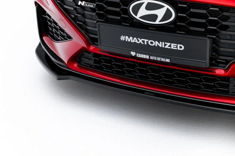 Maxton frontsplitter til Hyundai I30 N-Line Wagon Mk3 Facelift – blank sort – billede 3 af 7