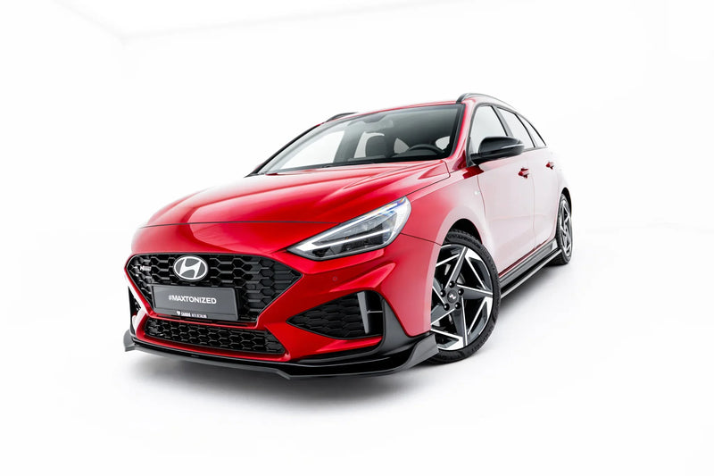 Maxton frontsplitter til Hyundai I30 N-Line Wagon Mk3 Facelift – blank sort – billede 1 af 7