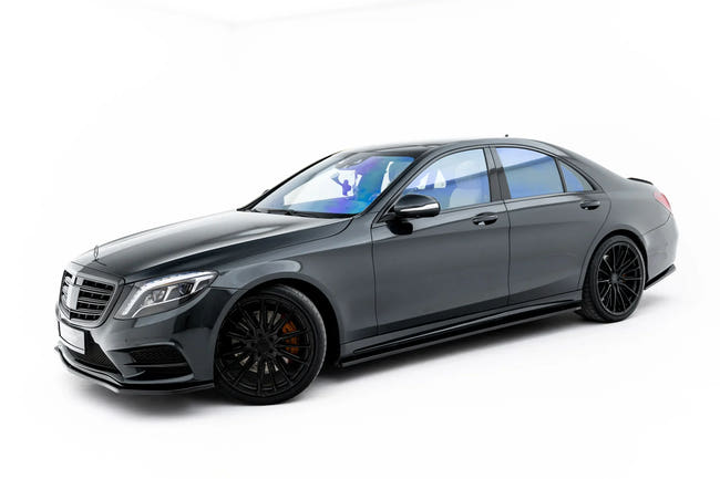 Maxton sideskørter til Mercedes-Benz S AMG-Line W222 / W222 Facelift – blank sort – billede 2 af 7