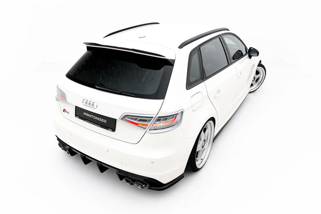 Maxton spoiler cap til Audi S3 / A3 S-Line Sportback 8V – blank sort – billede 1 af 6