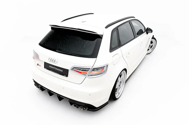 Maxton spoiler cap til Audi S3 / A3 S-Line Sportback 8V – blank sort – billede 1 af 6