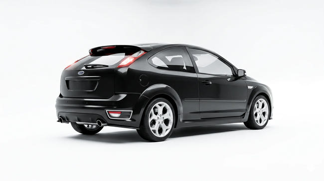 Maxton side splitters til Ford Focus ST Mk2 – blank sort – billede 1 af 4