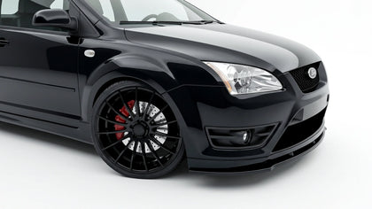 Maxton frontsplitter til Ford Focus ST Mk2 – blank sort – billede 2 af 5