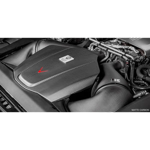 Eventuri carbon air intake system med gloss finish til Mercedes C190/R190 AMG GTR, GTS og GT, bestående af luftkanaler, filtre o