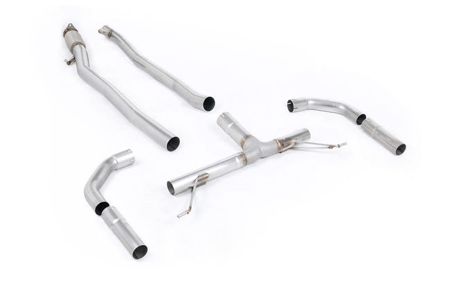 Milltek cat-back udstødning til Mercedes A-klasse A35 AMG 2.0 Turbo, race