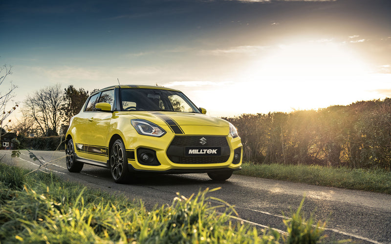 Milltek cat-back udstødning til Suzuki Swift Sport 1.4 BoosterJet, ikke-resoneret, tips i børstet titanium – billede 3