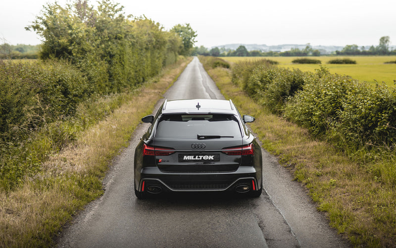 Milltek cat-back udstødning til Audi RS6 C8 4.0 V8 bi-turbo, ikke-resoneret, sorte tips – billede 2