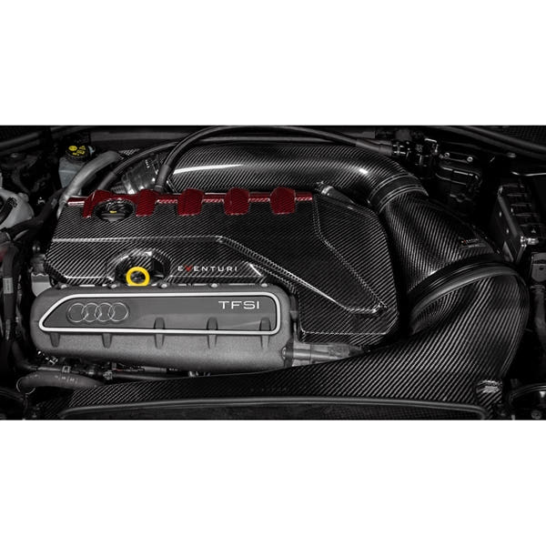 Eventuri Black and Red Engine Cover Audi RS3/TTRS 8S Gen 2 – billede 2