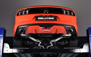 Milltek cat-back udstødning til Ford Mustang 2.3 EcoBoost (Fastback), resoneret, polerede tips – billede 4