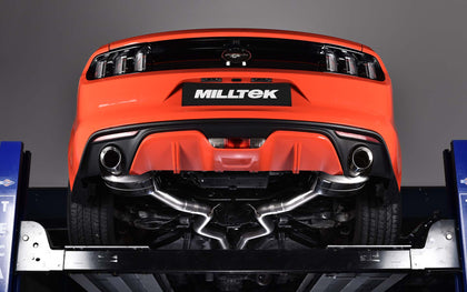 Milltek cat-back udstødning til Ford Mustang 2.3 EcoBoost (Fastback), resoneret, polerede tips – billede 4