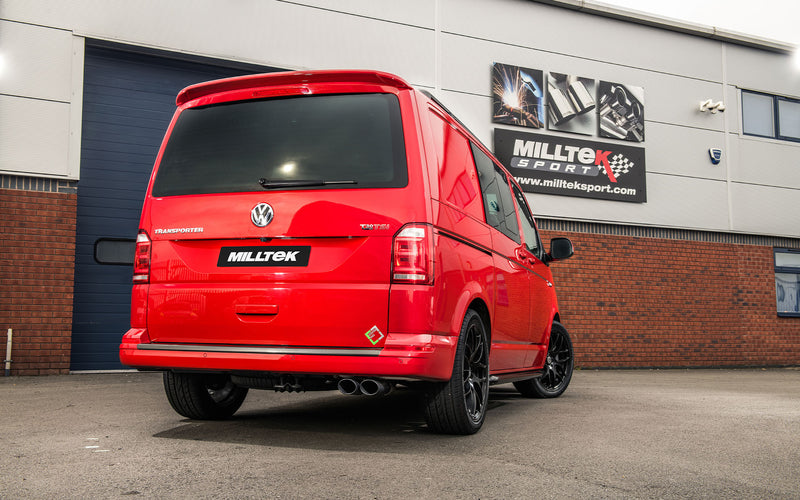 Milltek Cat-Back udstødning – VW Transporter \ Caravelle T5 LWB 2.0 BiTDI 180PS 2WD og 4MOTION – resoneret – produktbillede 11