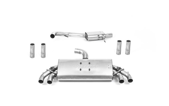 Milltek cat-back udstødning til Audi S3 2.0 TFSI quattro Sedan & Cabrio 8V.2, polerede tips