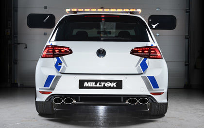 Milltek cat-back udstødning til Volkswagen Golf MK7 R 2.0 TSI 300PS, race, polerede tips – billede 2