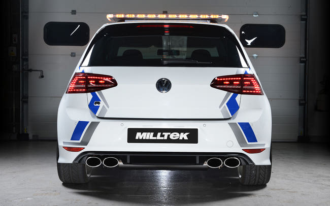 Milltek cat-back udstødning til Volkswagen Golf MK7 R 2.0 TSI 300PS, race, polerede tips – billede 2