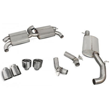 Scorpion Reasonated Cat-Back (With Valves) Audi TT S Mk3 Non GPF Model Only (Coupe Models Only) - EVO – produktbillede 3