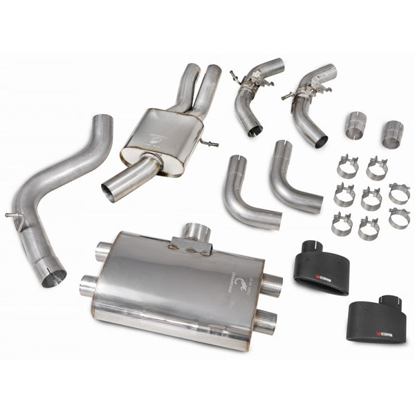 Scorpion Resonated CAT/GPF-Back System With Valves - Audi RS3 - Ascari EVO