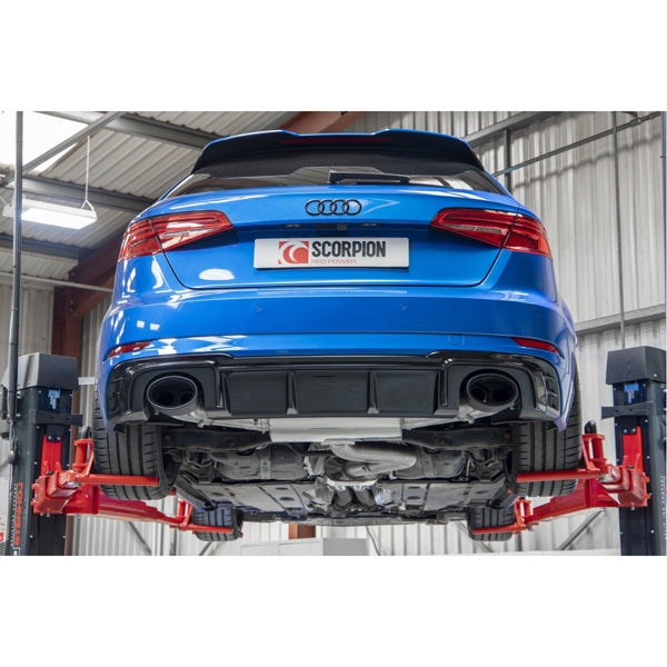 Scorpion Resonated CAT/GPF-Back System With Valves - Audi RS3 - Ascari EVO