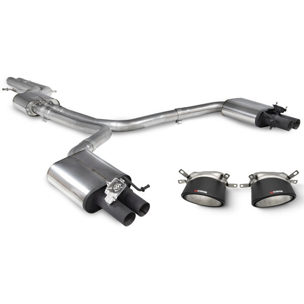 Scorpion Resonated Half System With Trims - Audi RS6 - Ascari RS