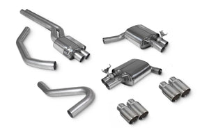 Scorpion half system udstødning til Audi S4, Resonated / Daytona, kit_top