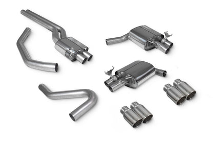 Scorpion half system udstødning til Audi S4, Resonated / Daytona, kit_top