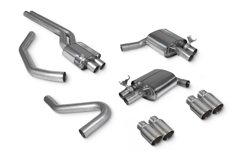 Scorpion half system udstødning til Audi S4, Resonated / Daytona, kit_top