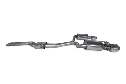 Scorpion half system udstødning til Audi S4, Resonated / Daytona, set fra siden
