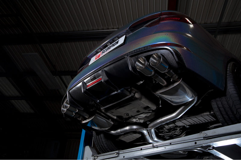 Scorpion half system udstødning til Audi S4, Resonated / Daytona, under_3quarter