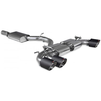 Scorpion Resonated CAT/GPF Back System & Electronic Valves - Audi S3 - Ascari