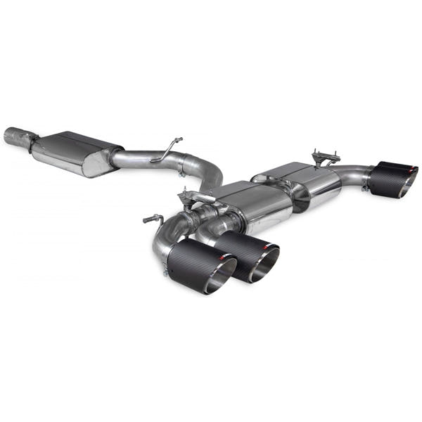 Scorpion Resonated CAT/GPF Back System & Electronic Valves - Audi S3 - Ascari