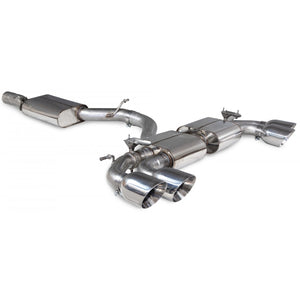 Scorpion Resonated CAT/GPF Back System & Electronic Valves - Audi S3 - Daytona