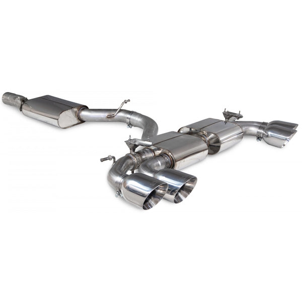 Scorpion Resonated CAT/GPF Back System & Electronic Valves - Audi S3 - Daytona