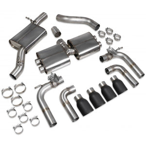 Scorpion Resonated CAT/GPF-Back System & Electronic Valves - Audi S3 - Daytona Ceramic