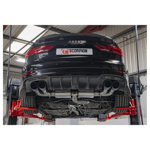 Scorpion Resonated CAT/GPF-Back System & Electronic Valves - Audi S3 - Daytona Ceramic