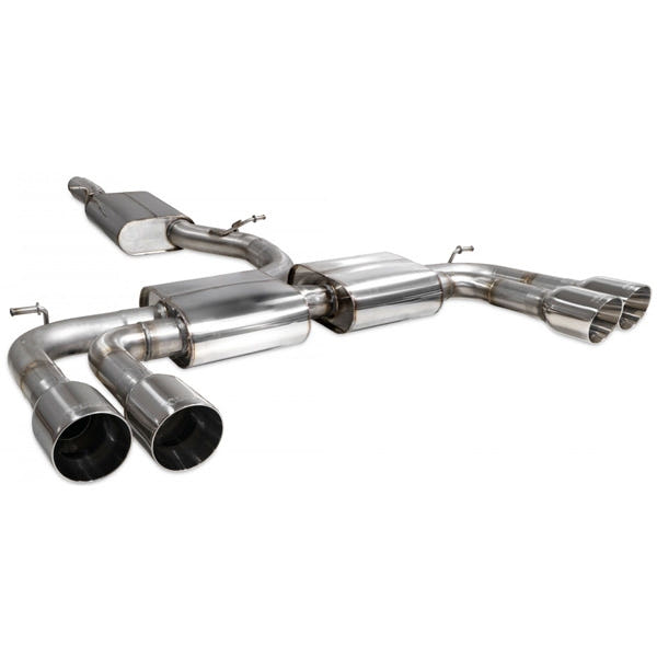 Scorpion Resonated CAT/GPF-Back System Without Valves - Audi S3 - Daytona