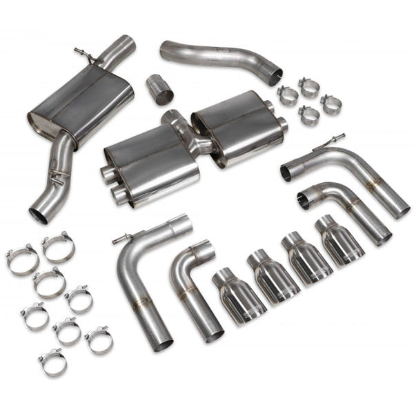 Scorpion Resonated CAT/GPF-Back System Without Valves - Audi S3 - Daytona