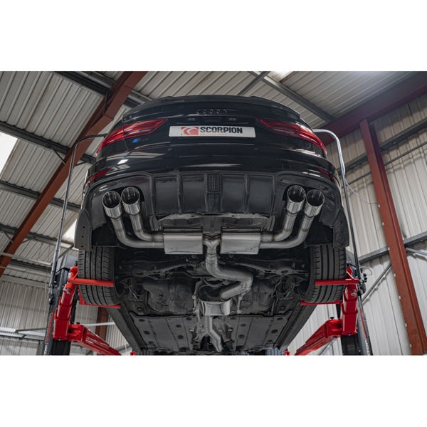 Scorpion Resonated CAT/GPF-Back System Without Valves - Audi S3 - Daytona