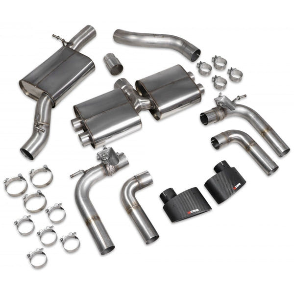 Scorpion Resonated CAT/GPF-Back System & Electronic Valves - Audi S3 - Ascari EVO