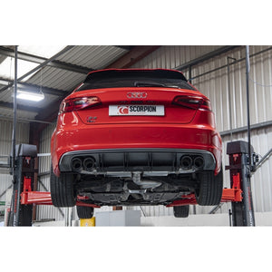 Scorpion Resonated CAT/GPF-Back System With Valves - Audi S3 - Ascari