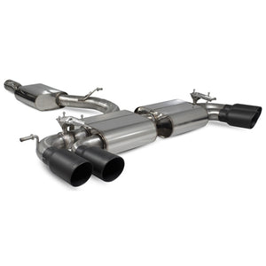 Scorpion Resonated CAT/GPF-Back System With Valves - Audi S3 - Daytona Ceramic