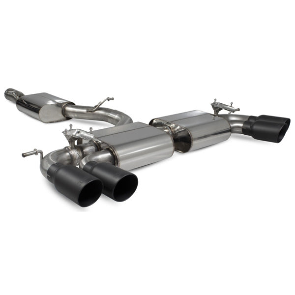 Scorpion Resonated CAT/GPF-Back System With Valves - Audi S3 - Daytona Ceramic