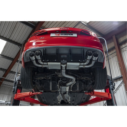 Scorpion Resonated CAT/GPF-Back System & Electronic Valves - Audi S3 - Daytona