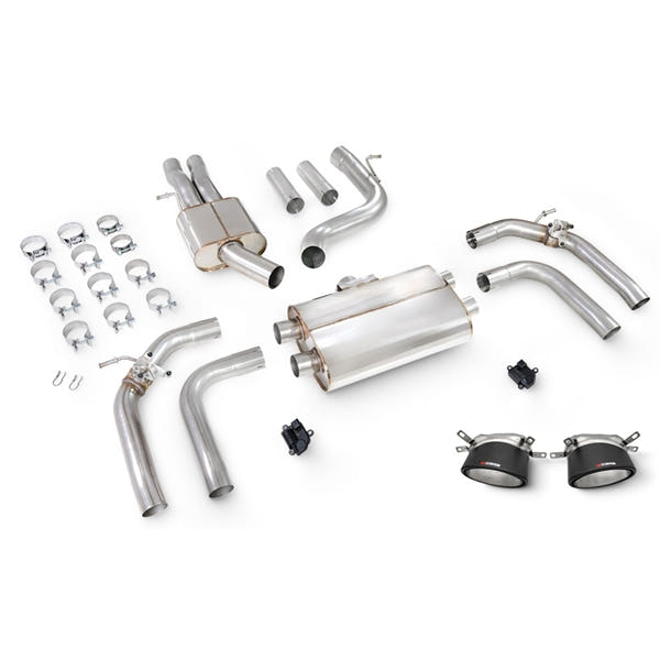 Scorpion Resonated Cat/GPF-Back System With Valves Audi RS3 8Y Saloon - Ascari RS – produktbillede 2